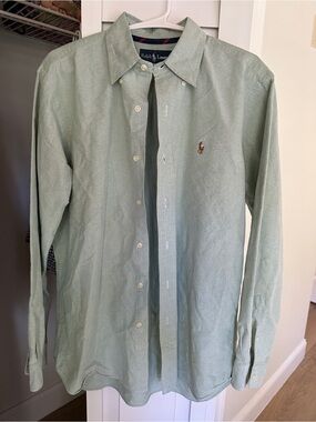 Ralph Lauren Men's Button-Down Shirt in Sage Green